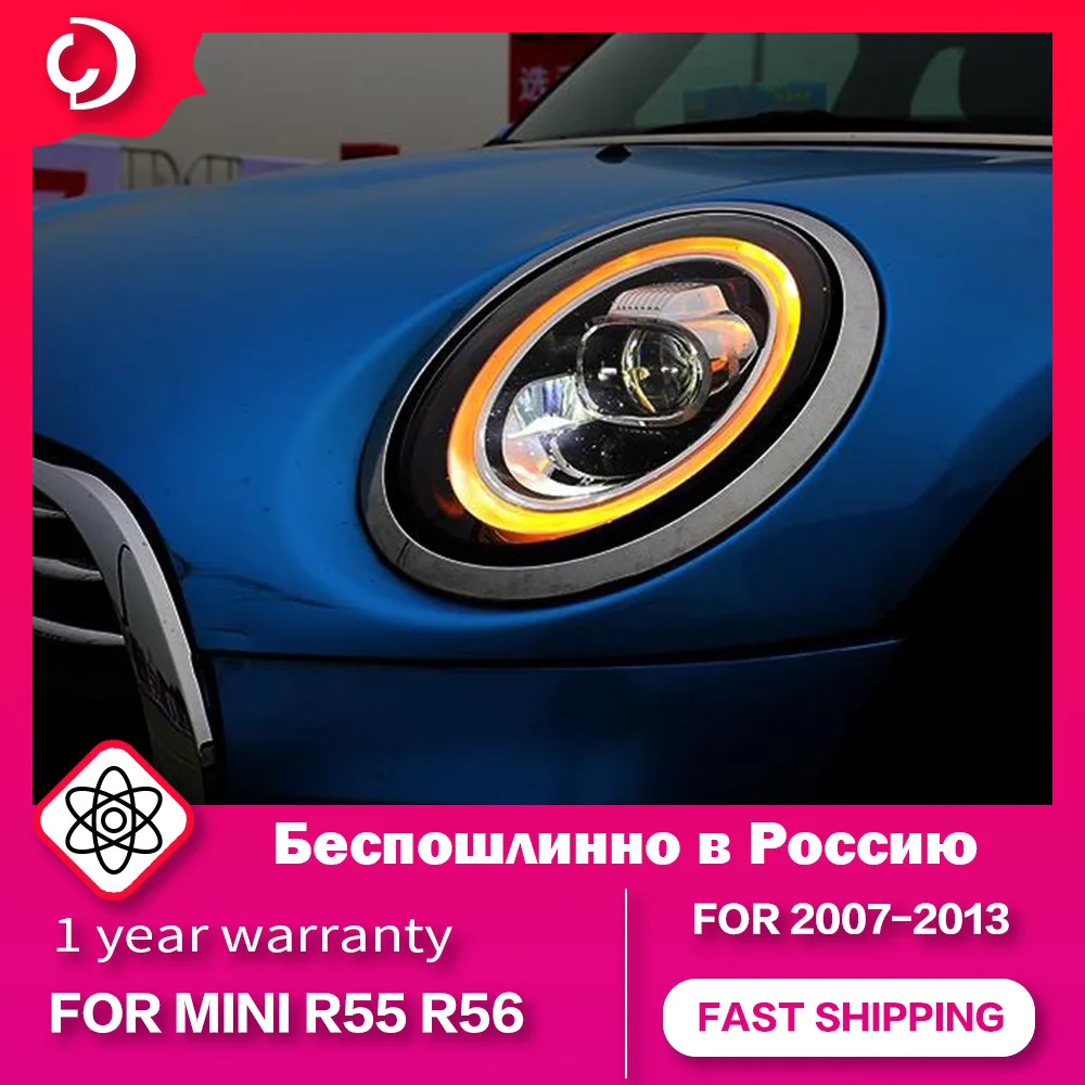 AKD Car Styling Headlights for MINI COOPER R55 2007-2013 LED Headlight DRL Turn Signal Light Projector Cars Accessories Modified