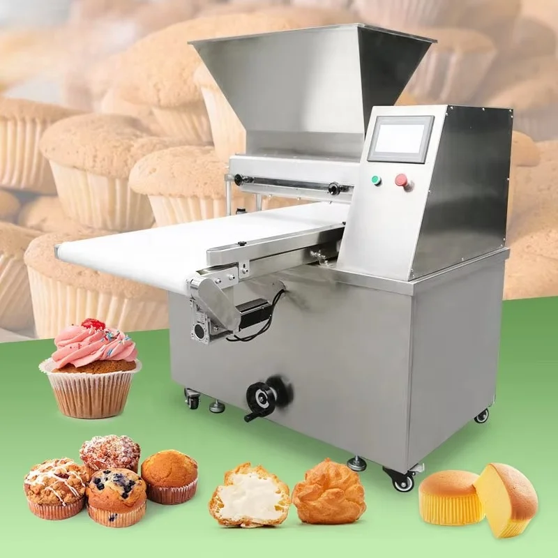 Customized Fully Automatic Sponge Cake Depositor, Twin-Head Muffin & Cupcake Making Machine for Macaron Production Line