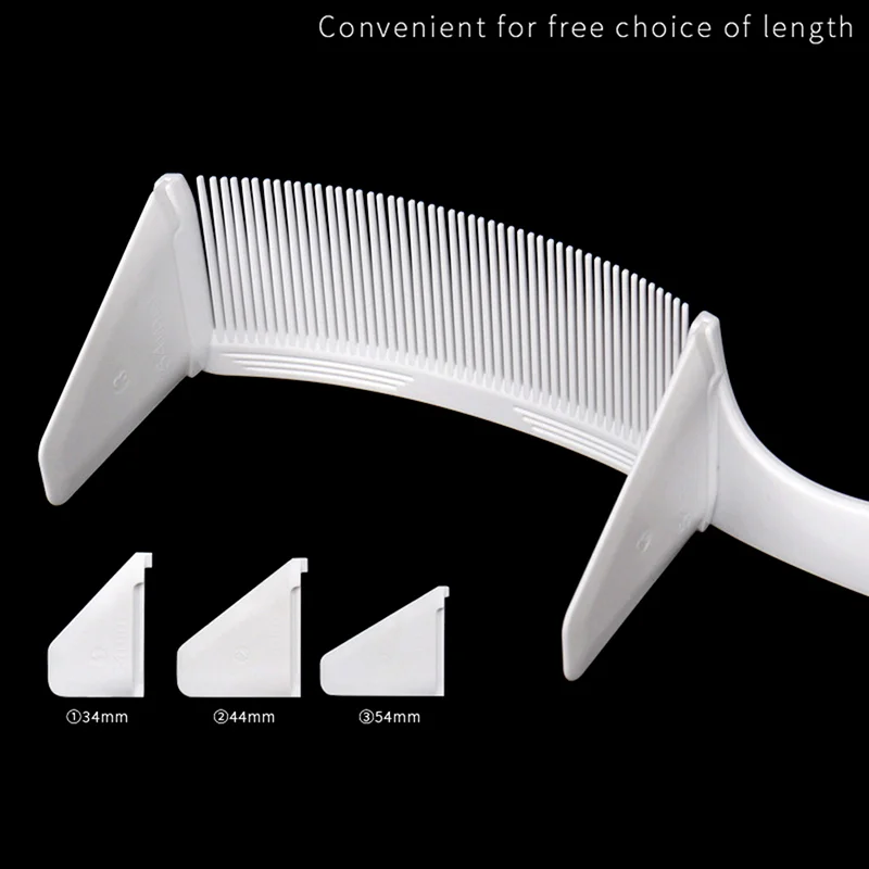 

[WHB]Curved Shaver Hair Clipper Cutting Comb Barber Flat Top Comb With Ruler Anti-Static Salon Cutting Comb Hairdressing Brush