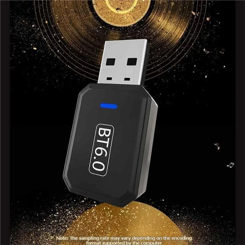 Bluetooth 6.0 Adapter For Desktop Laptop For PC USB Dongle Receiver Transmitter Speaker Plug And Play