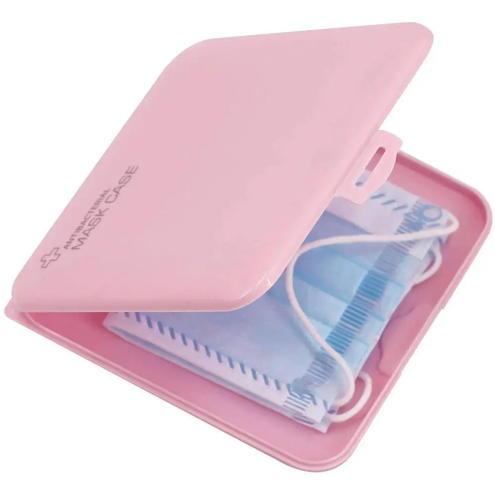 Mask Storage Box PP Mask Case Household Moisture-proof Mask Box Go out Dustproof Storage Mask Container Organizer Holder