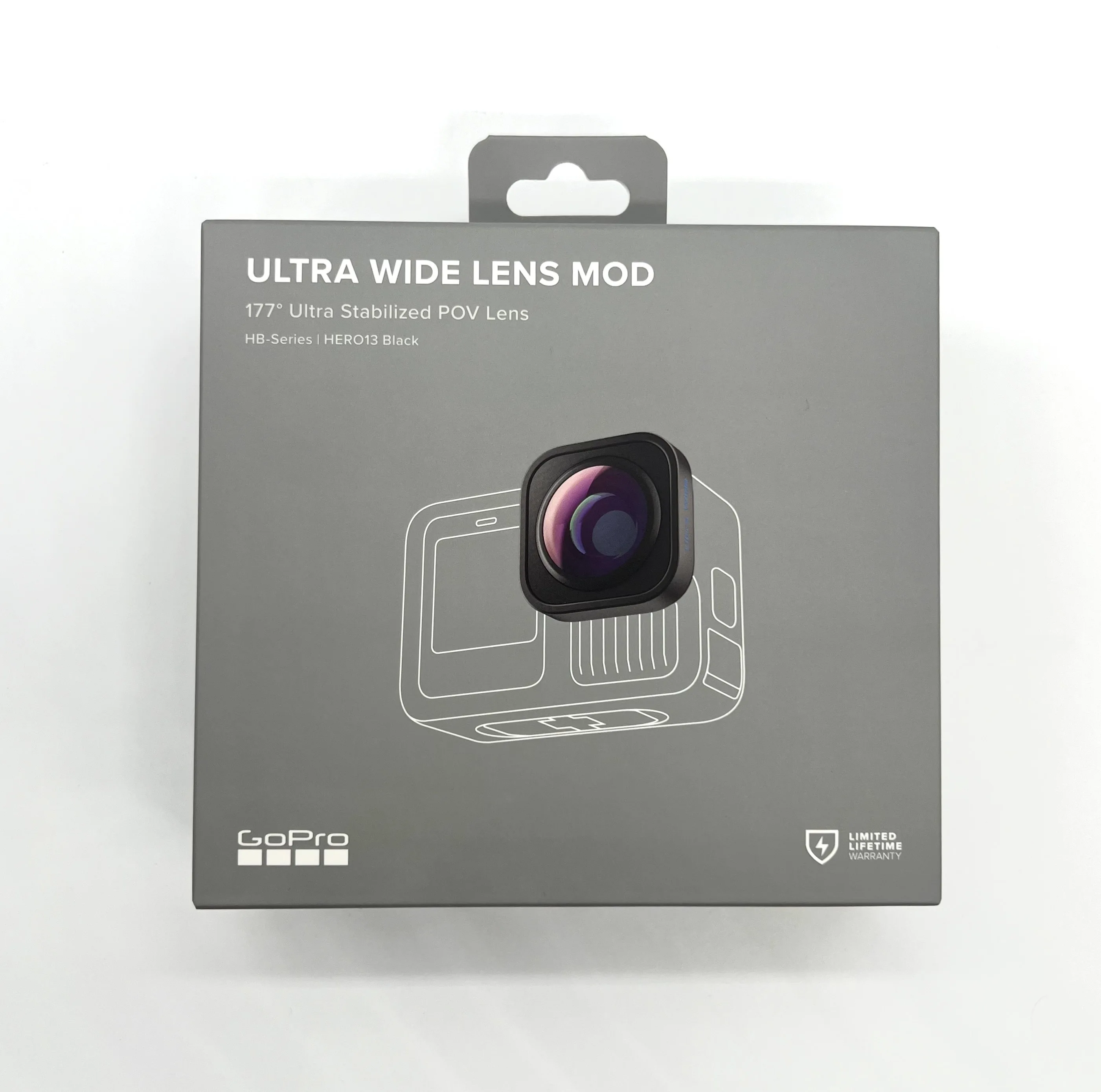 Original GoPro Ultra Wide Lens Mod, HB-Series | 177° Ultra Stabilized POV Lens Compatible with Hero 13 Black