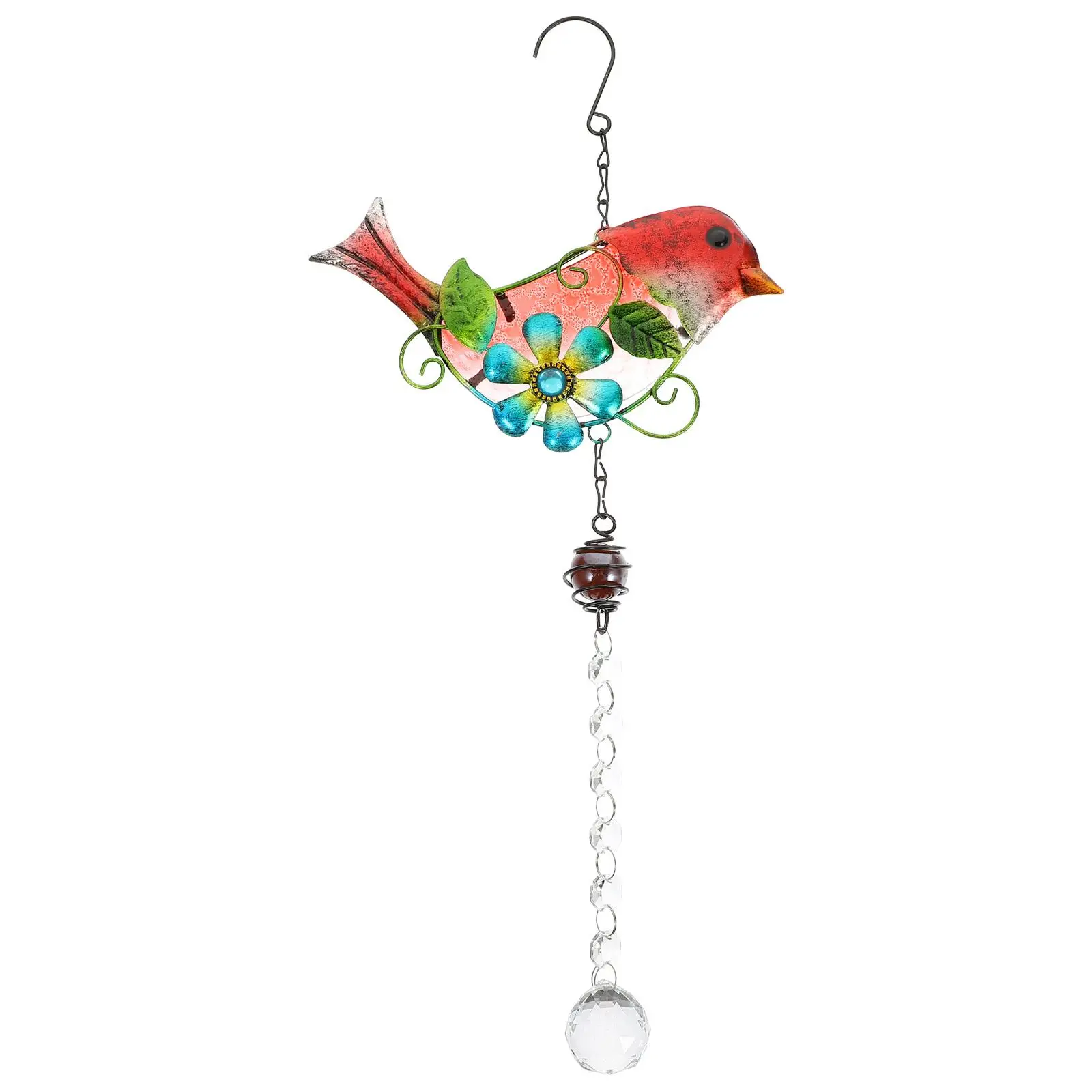 

Creative Bird Statue Outdoor Ornaments Crystal Garden Decor Glass Adornment Home Courtyard