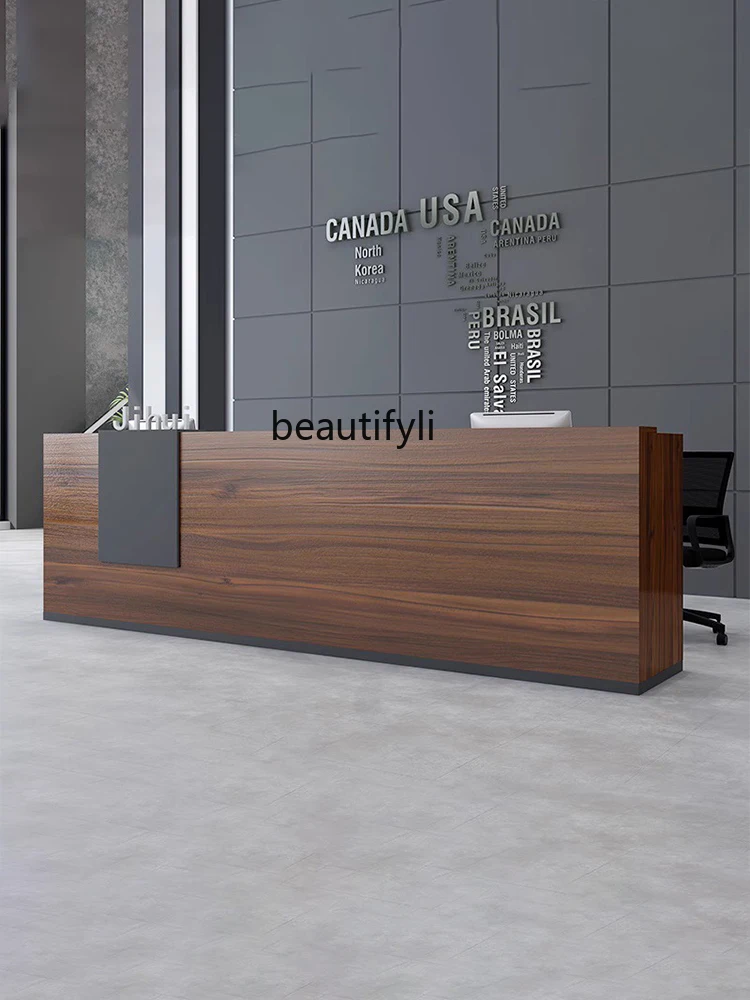 New Plate Front Desk Modern Reception  Consulting Bar Counter Cashier Company Front Desk Reception Desk