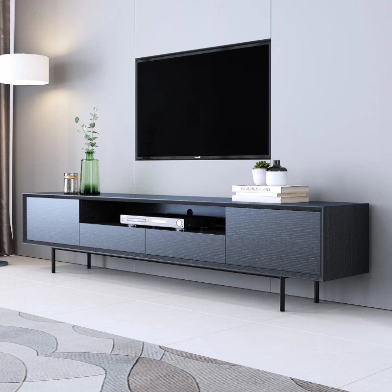 Light luxury TV cabinet and coffee table combination set, modern and simple small unit living room TV cabinet