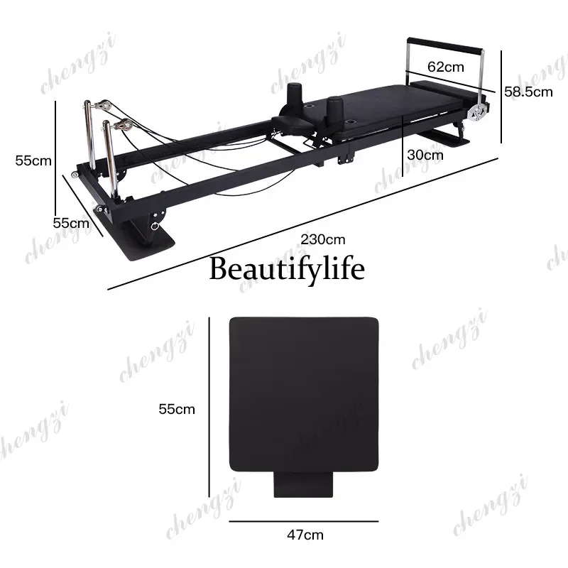Home Extended Frame Folding Yoga And GymPilates Equipment Latex Spring Dual-use Cross-border Large Equipment Core Training Bed