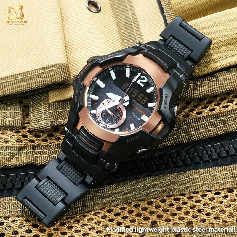 

For Casio Kongba GW-A1100/GW4000/GA-1100 series modified lightweight plastic steel sports outdoor mountaineering watch strap