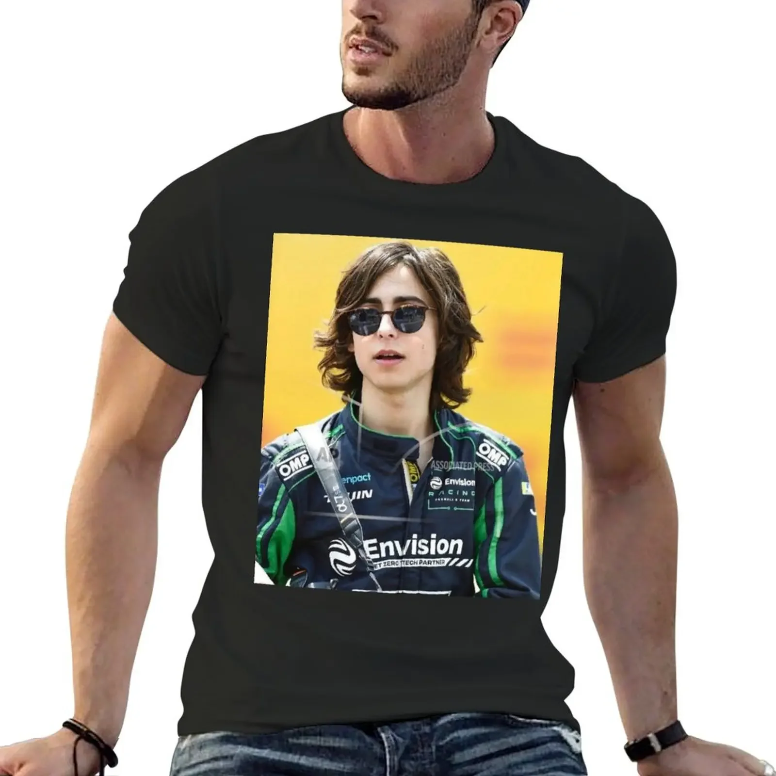 Aidan Gallagher Racing T-Shirt anime t shirts graphic t shirt vintage shirts graphic Men's t-shirt