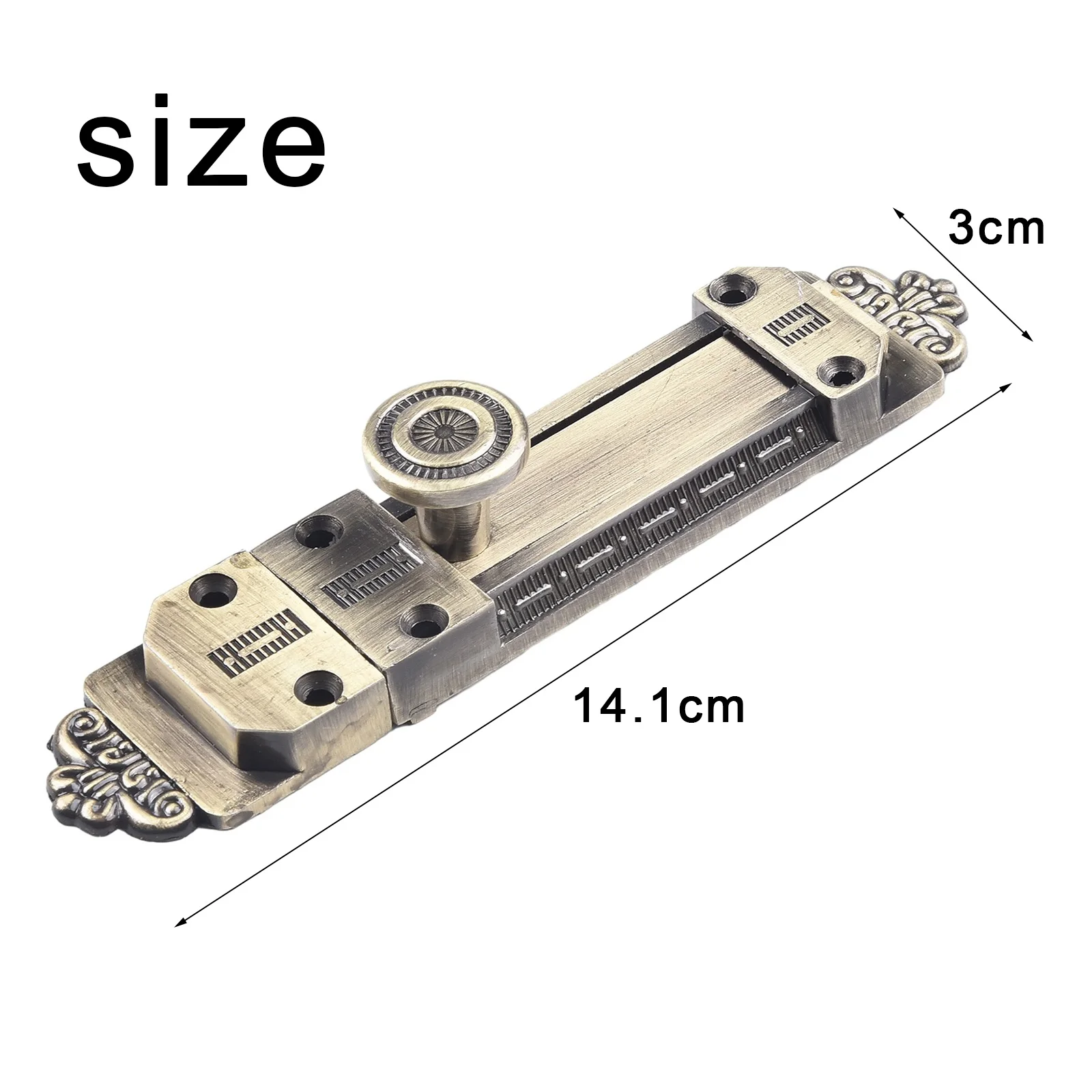 Türschlossriegel Vintage Tor Innentürriegel Riegelschloss Schiebeschrauben Zinklegierung Home Safety Gate Fenster Hardware Schloss Schnalle