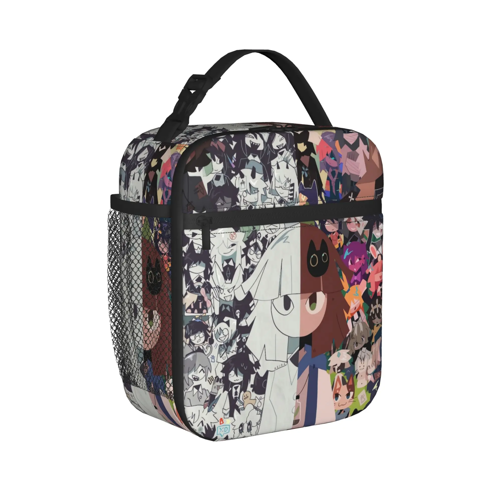 Fundamental Paper Education Lunch Bag  Cute Lunch Box For Women Picnic Portable Zipper Cooler Bag Oxford Thermal Tote Handbags