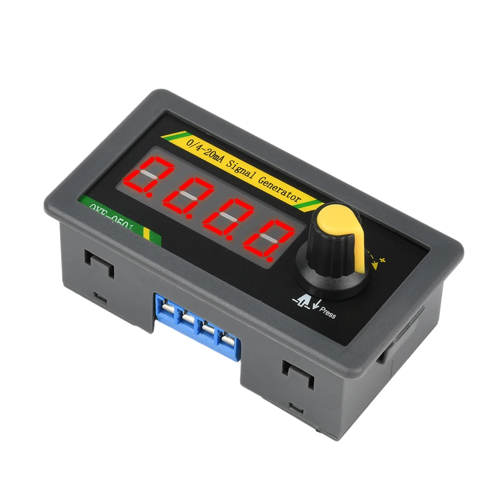 تيار مستمر 12-24 فولت 0/4-20mA مولد الإشارة الحالية أربعة أرقام قابل للتعديل الحالي التناظرية محاكاة الاستشعار PLC التصحيح