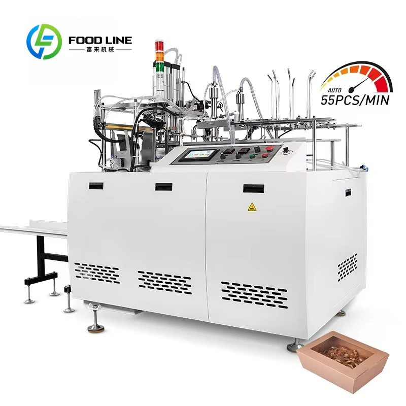 Fully Automatic Small Customized Disposable Thermocol Lunch Box Machine New Design Easy Operate Food Carton Forming Machine