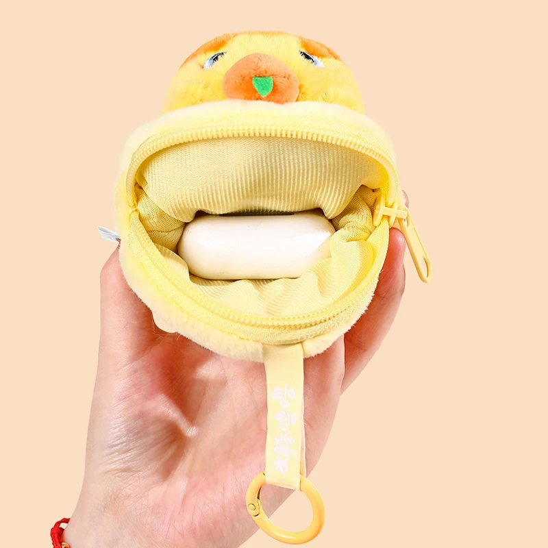

Fashion Cute Capybara Plush Coin Purse Designer Women's Small Change Pouch Key Earphone Storage Bag