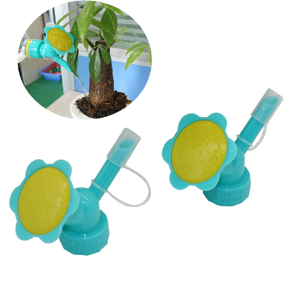 2 in 1 Bottle Cap Sprinkler Dual Head Bottle Watering Spout Double Ended Bottle Watering Nozzle Bonsai Watering Can Nozzle Tools