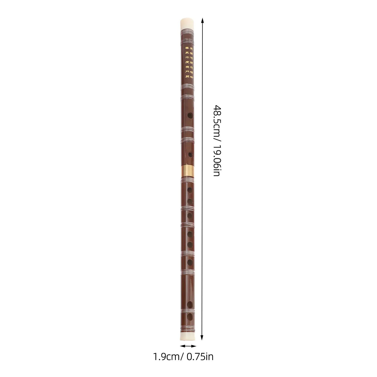 

Bamboo Flute Handmade Chinese Musical Instrument High Durability Wonderful Tone Decorative Home Beginner Gift Music Lover Yellow