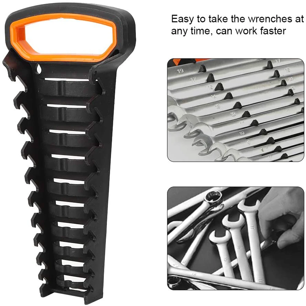 Rail Tray Ratchet Wrench Set Bracket Saves Space Wrenches Storage Rack Wrenches Keeper Wrench Holder Spanner Organizer