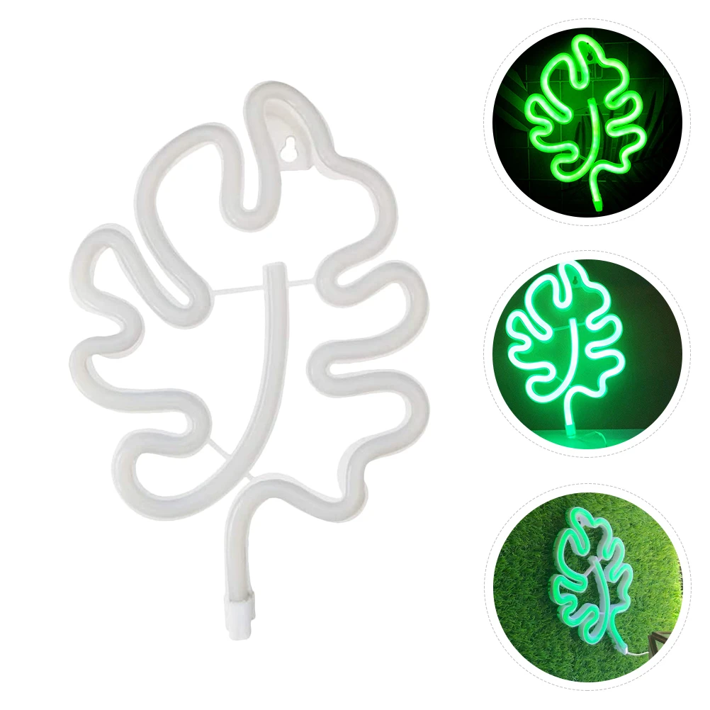 Neon Bedroom Desktop Monstera Shape Led Neon Lamp Eco Night Lamp Safe Led Night Light USB LED Lighting