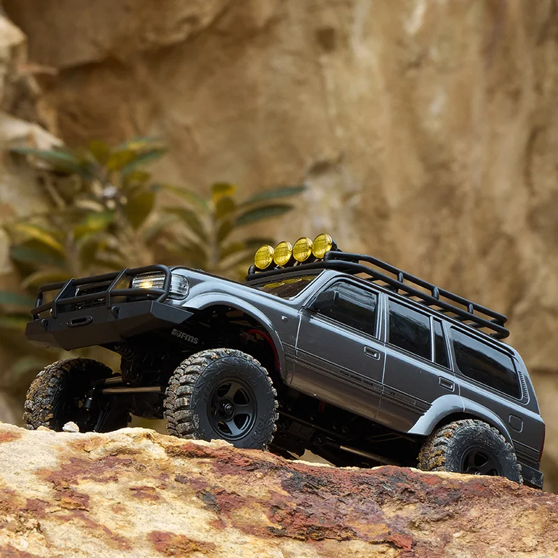 FMS 1/18 FCX18 Toyota LC80 Land Cruiser Climbing Vehicle RC Simulation Remote Control Vehicle Model Hobby Collection Toy Car