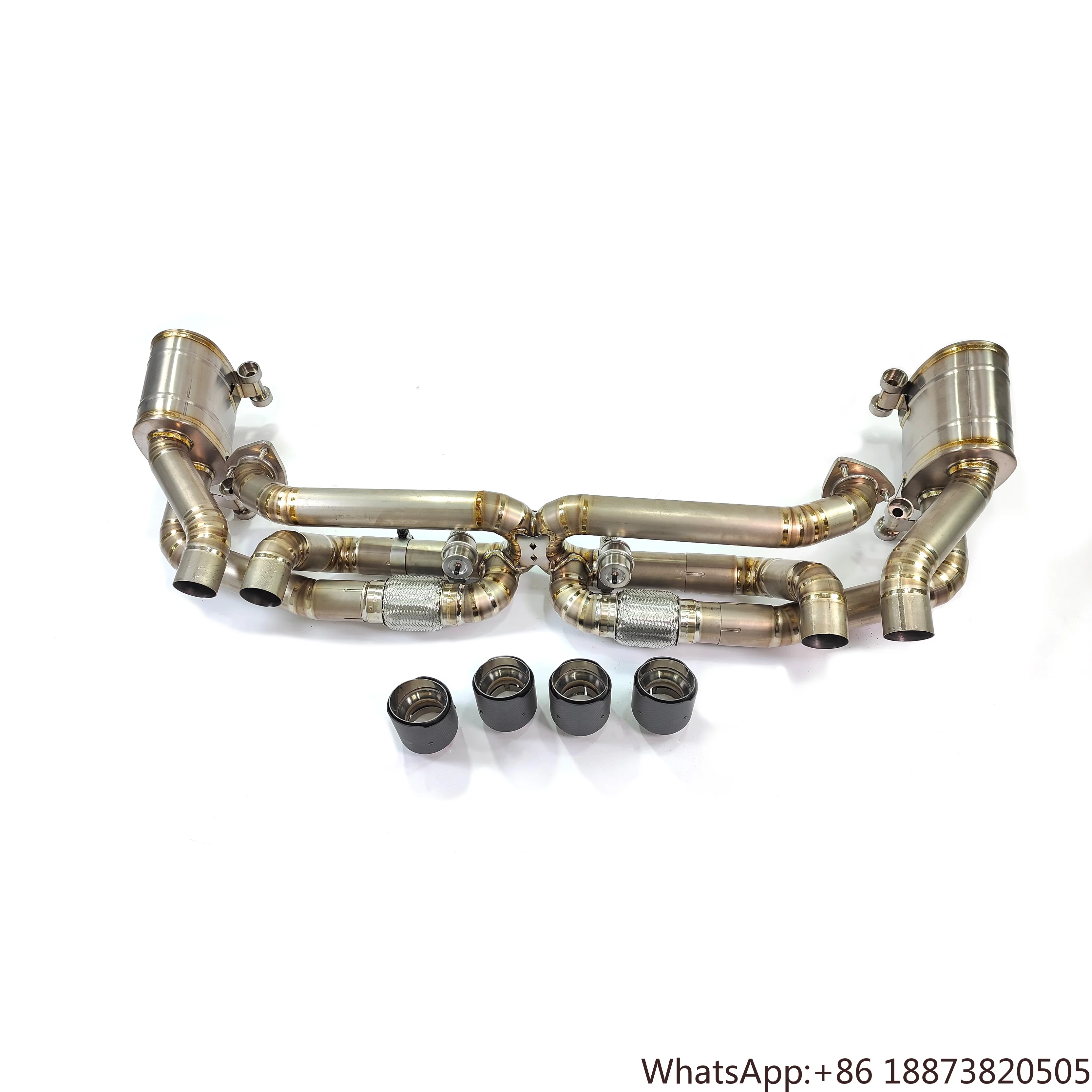 

Titanium Exhaust for Porsche 911 991.1 Carrera/Targa 3.4L 3.8L 2012-2015 Valved Muffler Axle Back Exhaust Catback
