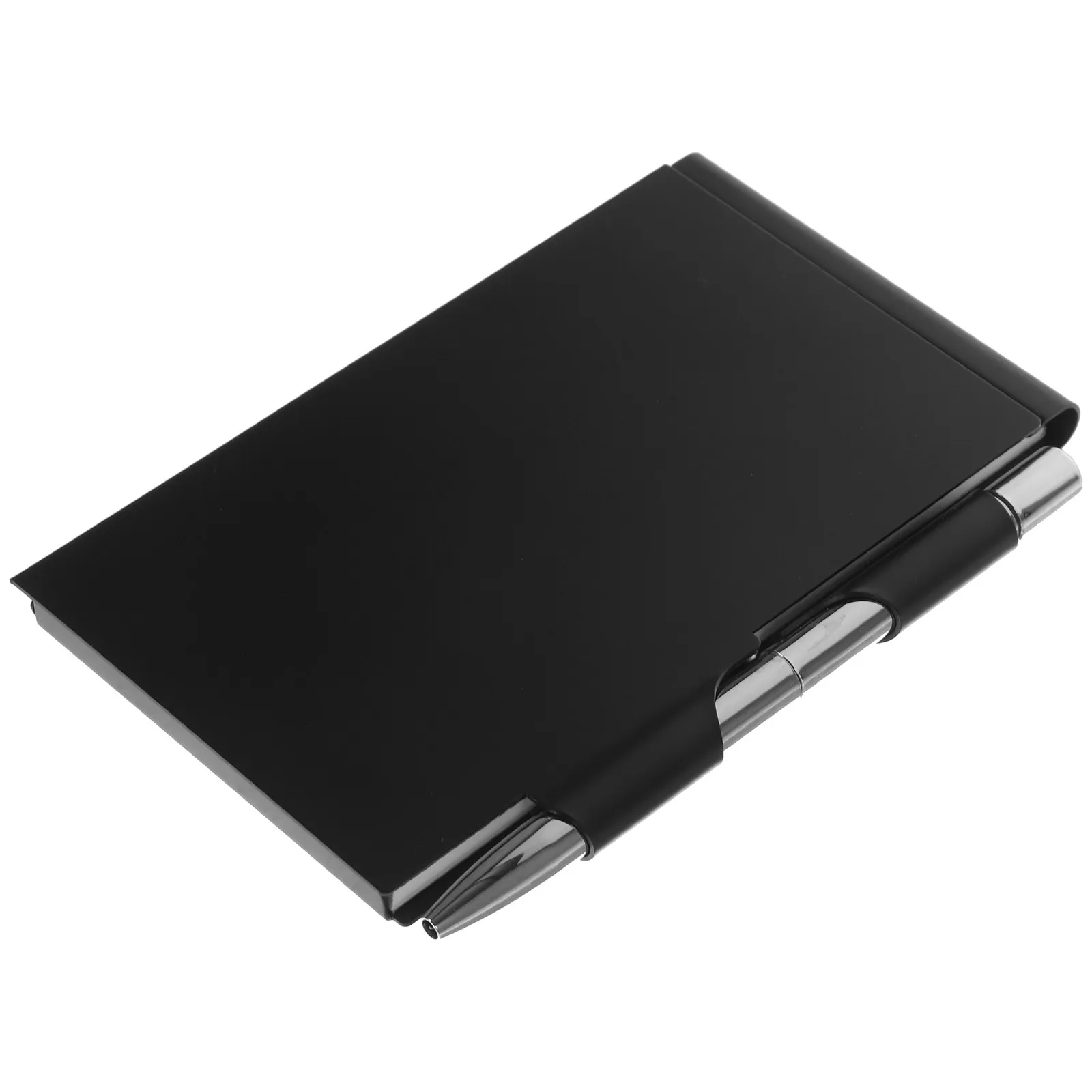 Metal Shell Mini Notepad Pocket Notebook Office School Supplies Compact Memo Pad Smooth Writing Tabs To-Do List Grocery