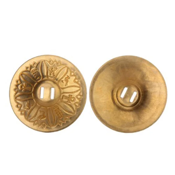 

Pair Copper Finger Cymbals Belly Dance Golden Bell Shape Carved Texture Adjustable Elastic Band Pleasant Sound Zills