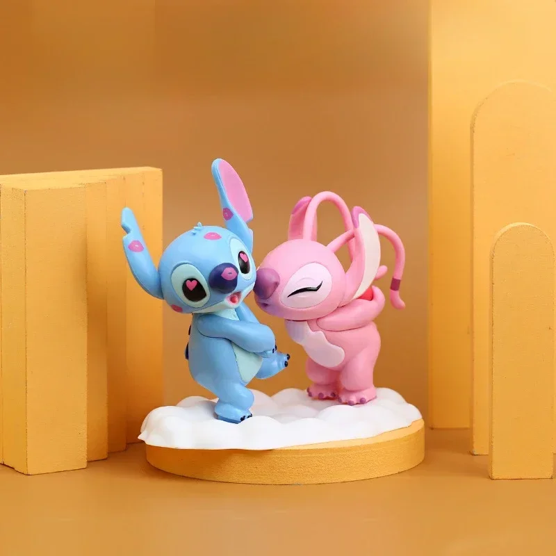 Décoration de gâteau au beurre Disney CAN o & Stitch, pendentif amoureux de Stitch, cadeau de proposition de la journée de Léon, modèle fait à la main