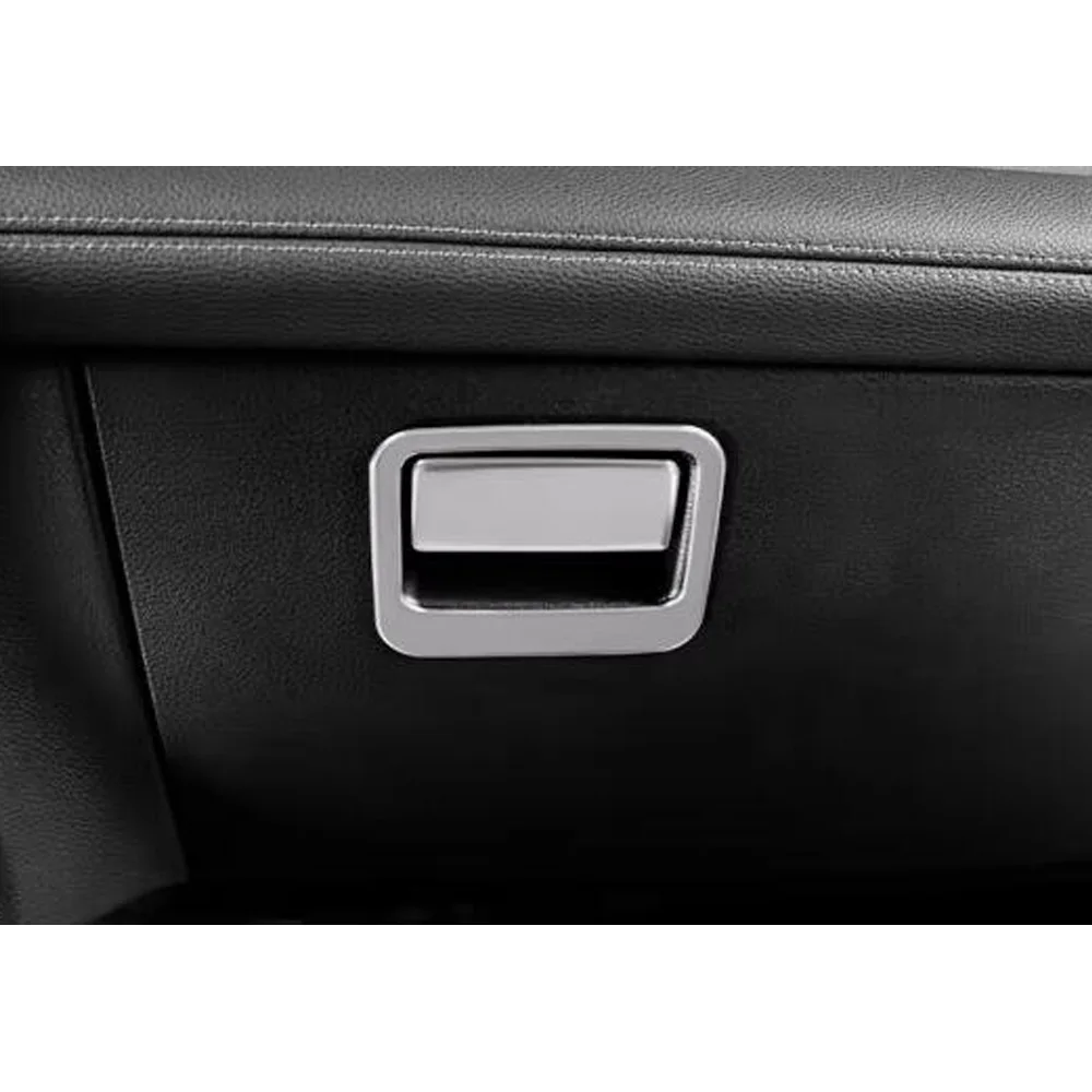Co-Pilot Glove Box Handle Trim Covers For Toyota Siena 2021 2022 2023 ABS/Stainless Steel Car Interior Accessories Decoration