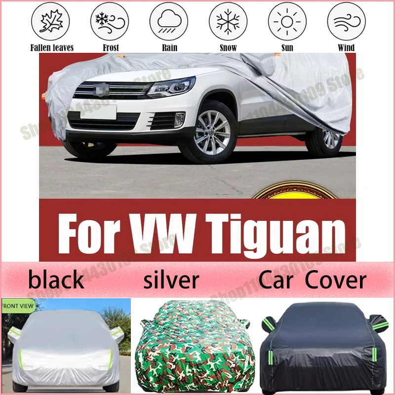 

For VW Volkswagen Tiguan Car Cover Waterproof Summer Sun Shade Anti-UV Winter Rain Snow Prevent Cover