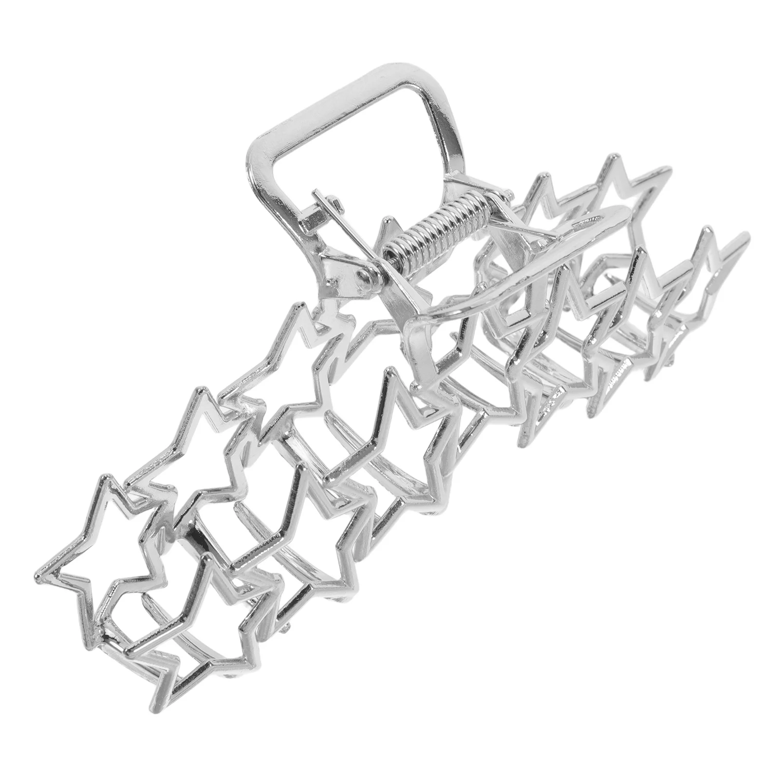

Metal Claw Clips for Thick Long Hair Large Size Jaw Accessories Secure Hold Shark Clip Steel Silver Color Hair Styling Tool
