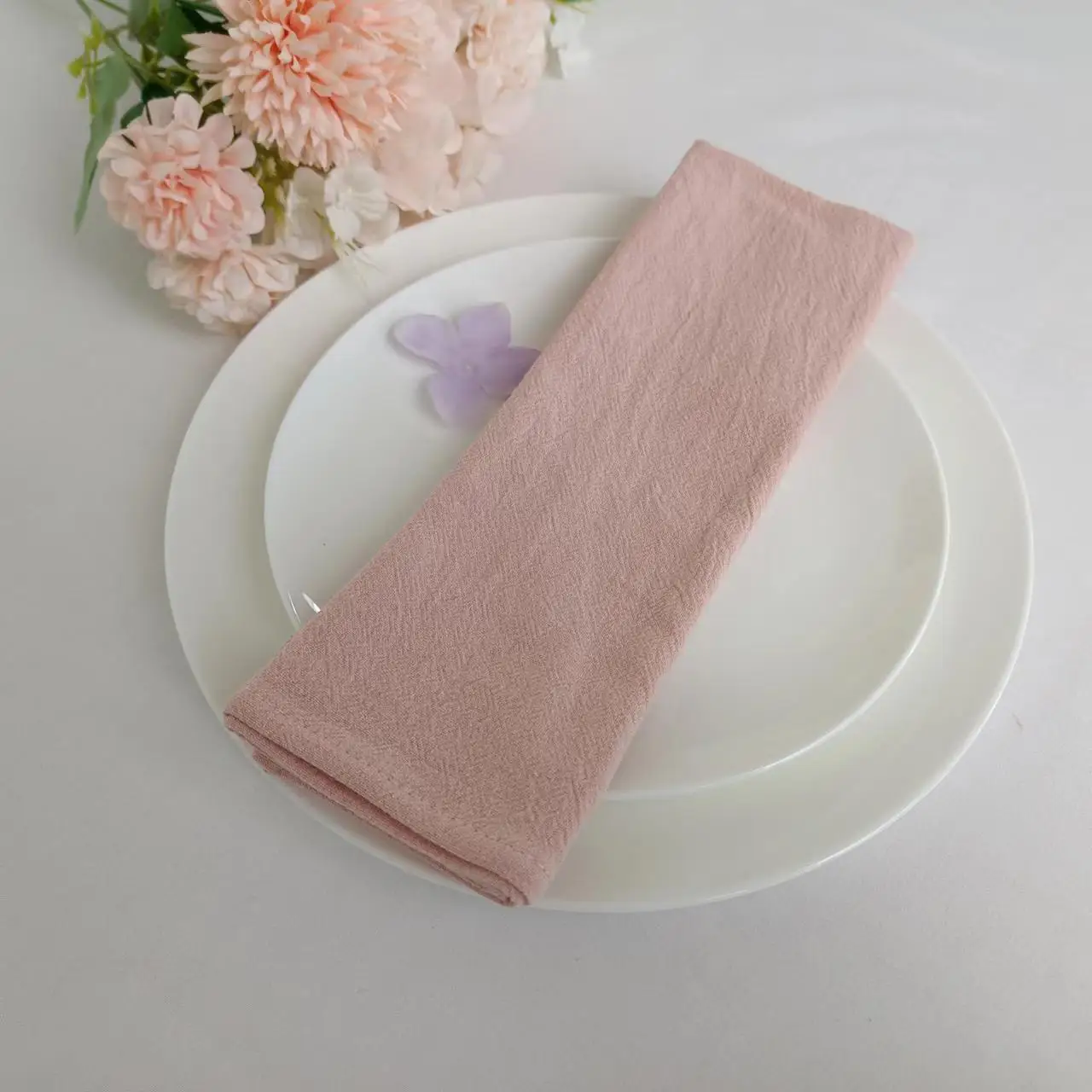 

10PCS 30X45CM Plain Washed Cotton Large Napkin Nordic Table Mat Tabletop Food Coffee Decor Kitchen Cloths House Warming Gift