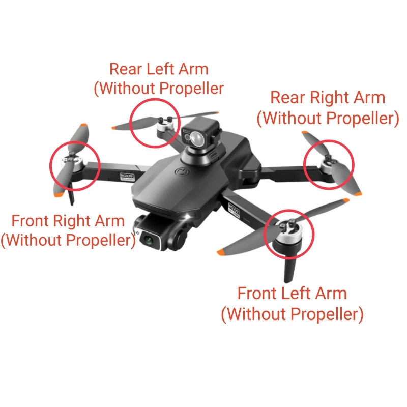 Evitar Obstáculos Brushless Controle Remoto RC Drone, Quadcopter Peças De Reposição, 7.4V, 3000mAh Bateria, Hélice, MAX, RG1MA, GPS, RG109