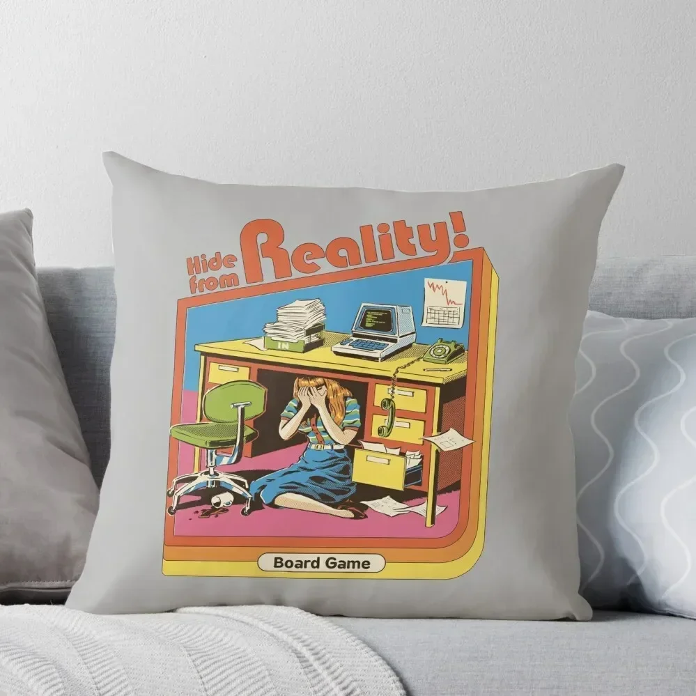 Hide From Reality Throw Pillow Couch Cushions Pillow Case Pillow Cases Decorative