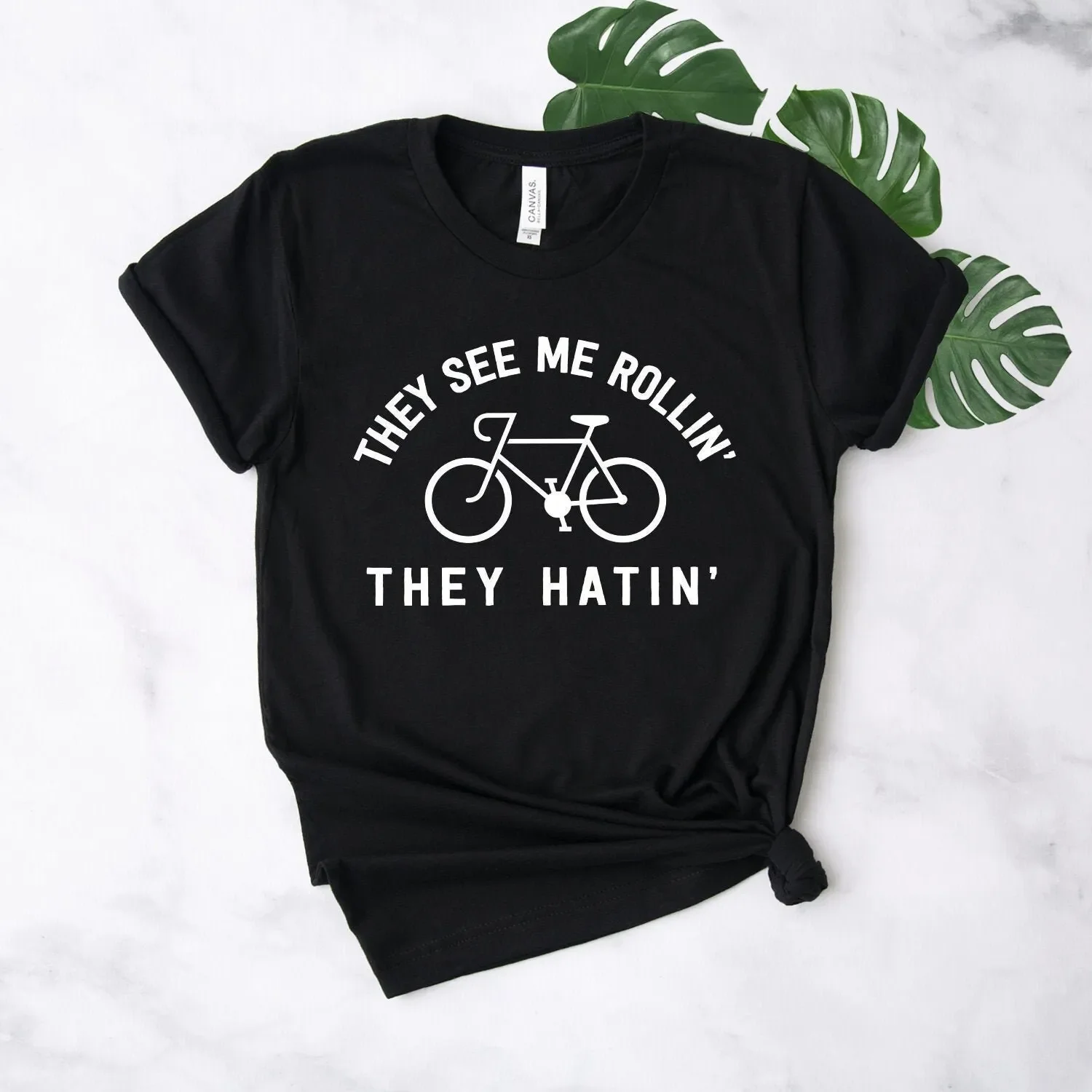 Bike T Shirt Mountain Bicycling Bicycle They See Me Rollin Softstyle
