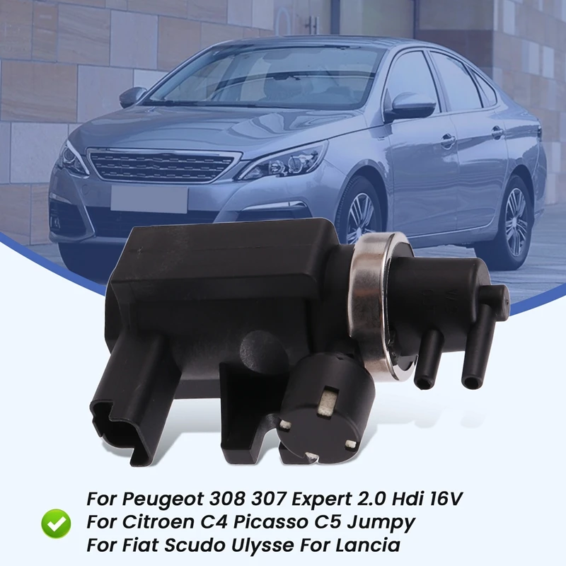 9660693180 Turbo Boost Pressure Solenoid Valve For Peugeot 308 307 Expert 2.0 Hdi 16V Citroen C4 Picasso C5 Jumpy