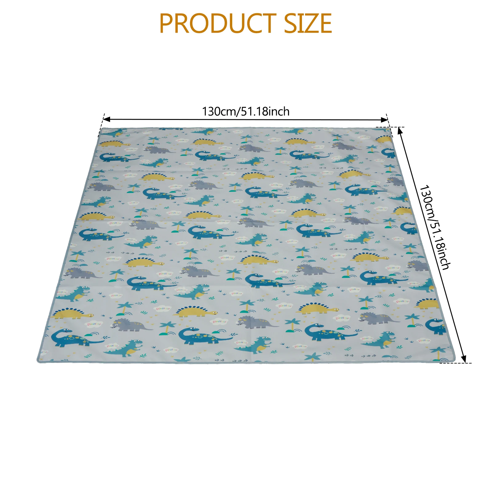 Anti-Slip Splash Mat para Cadeira de Jantar, Splash Mat para o bebê, impermeável, sob a cadeira alta, 51x51 in
