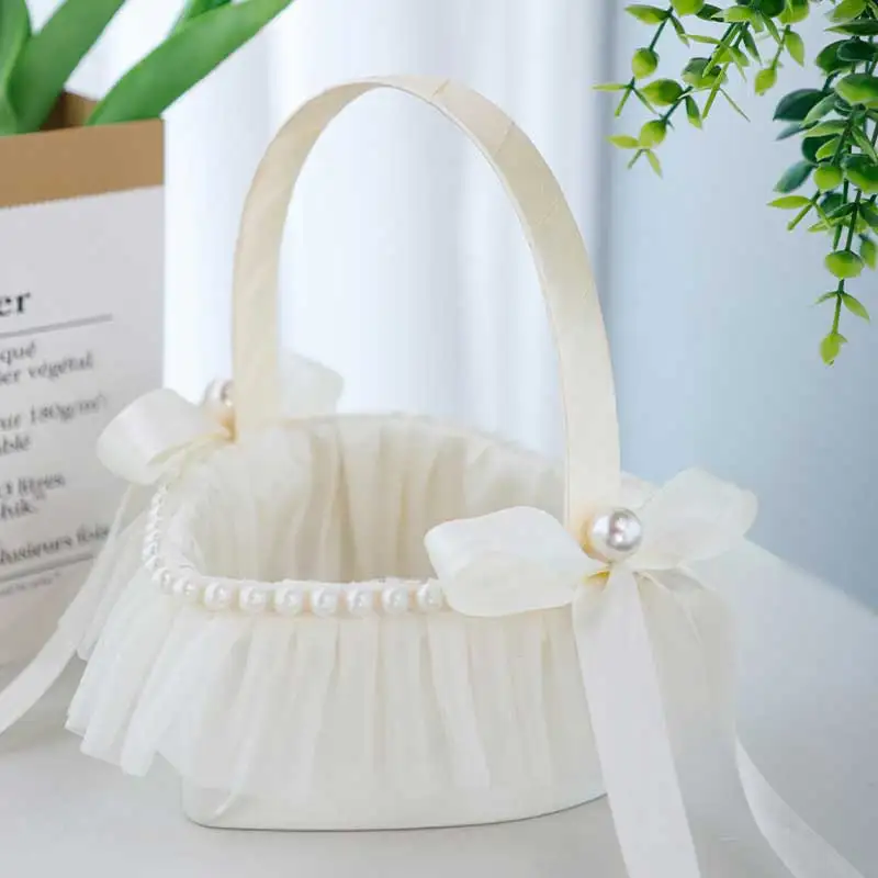 結婚式用フラワーバスケット、愛の形、花びらの紙吹雪、キャンディーパーティー用品、女の子のフルーツバスケット、家の装飾、1個