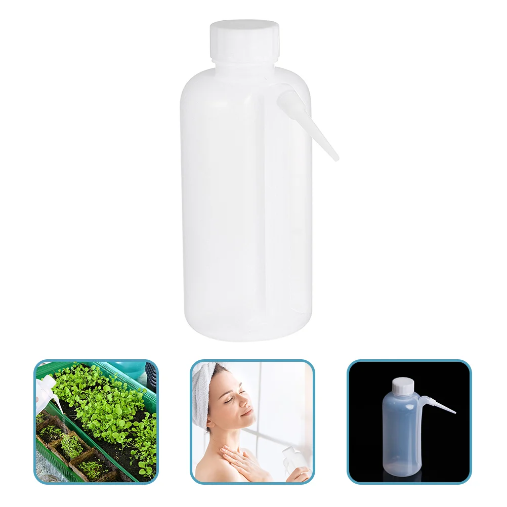 2 Pcs Clear Side Pipe Wash Bottle Mini Spray Bottles for Laboratory Squeeze Eye Dropper