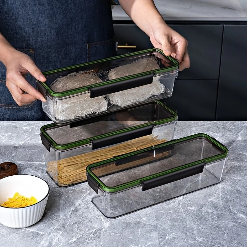 Kitchen Pasta Storage Box Large Capacity with Cover Storage Box Moisture-Proof Cereal Preservation Food Container