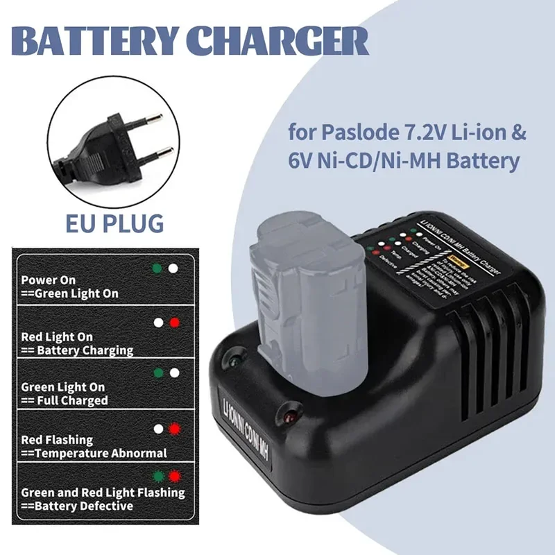 Ni-CD Ni-MH Li-ion Battery Fast Charger For Paslode Bosler Nail Gun Lithium-ion Nickel Chromium Nickel Metal Hydride Battery