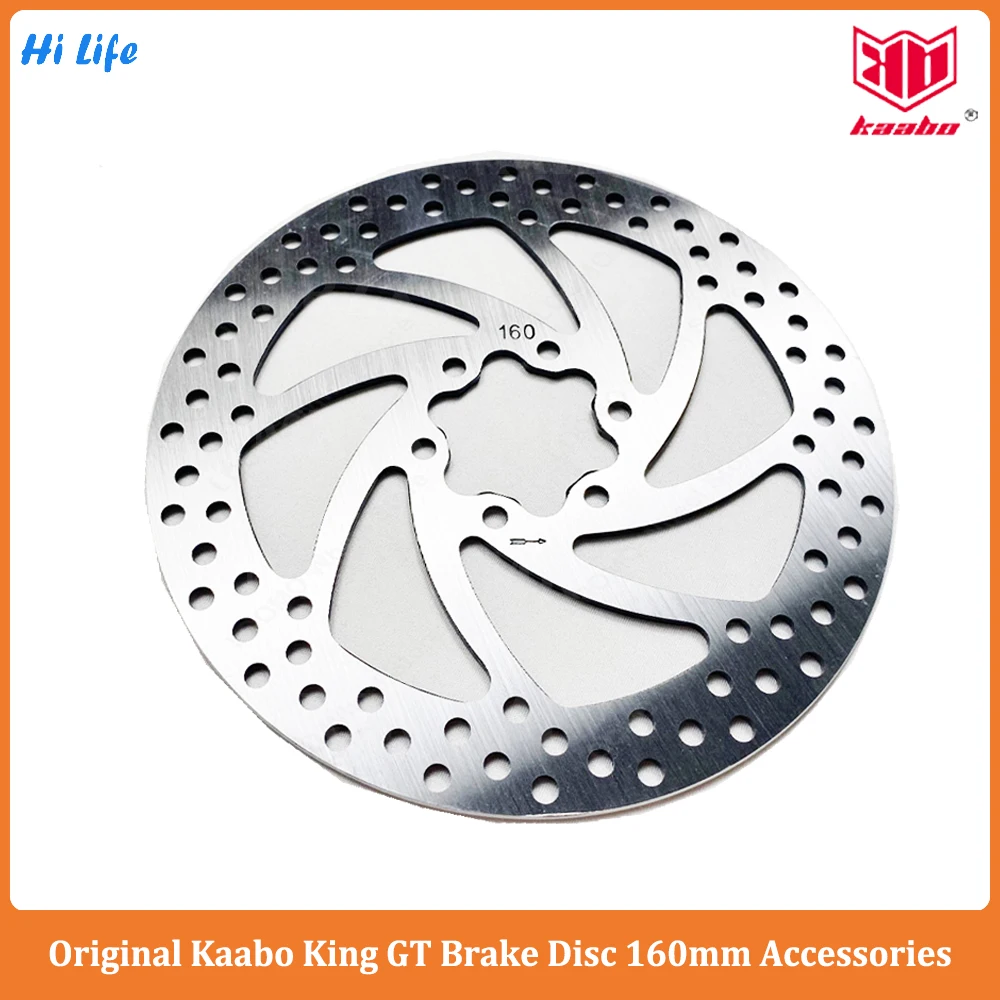 Original Kaabo 140mm 160mm Brake Disc Spare Part for Kaabo Mantis10 Wolf Warrior X/11 Kaabo Wolf King+ Warrior/King GT E-Scooter