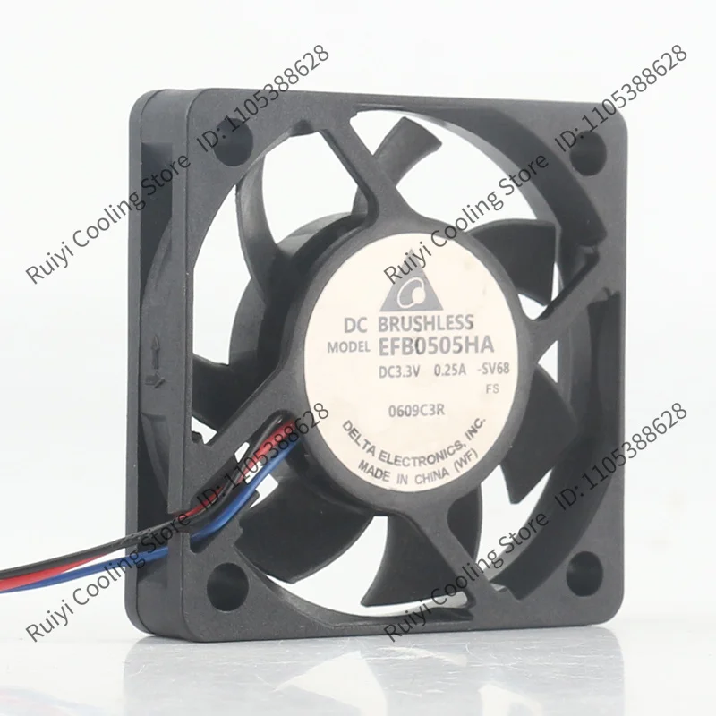 Delta 5V 12V 24V 48V DC3.3V 0.25A AC EC 5010 50X50X10MM 5CM ultra-thin quiet graphics card usb Double Ball EFB0505HA cooling fan