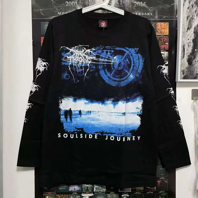 

Y2k High Street Clothing Harajuku Letter Pattern Oversized T-shirt Long Sleeve Men's Trendy Fashion Casual Loose Top Streetwear