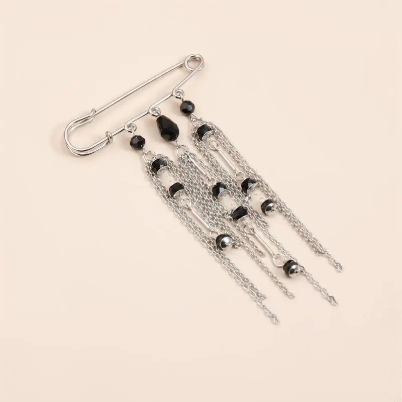  Sturdy Alloy Tassels Brooch Fade Resistant Badge For Long Lasting Fashion Use