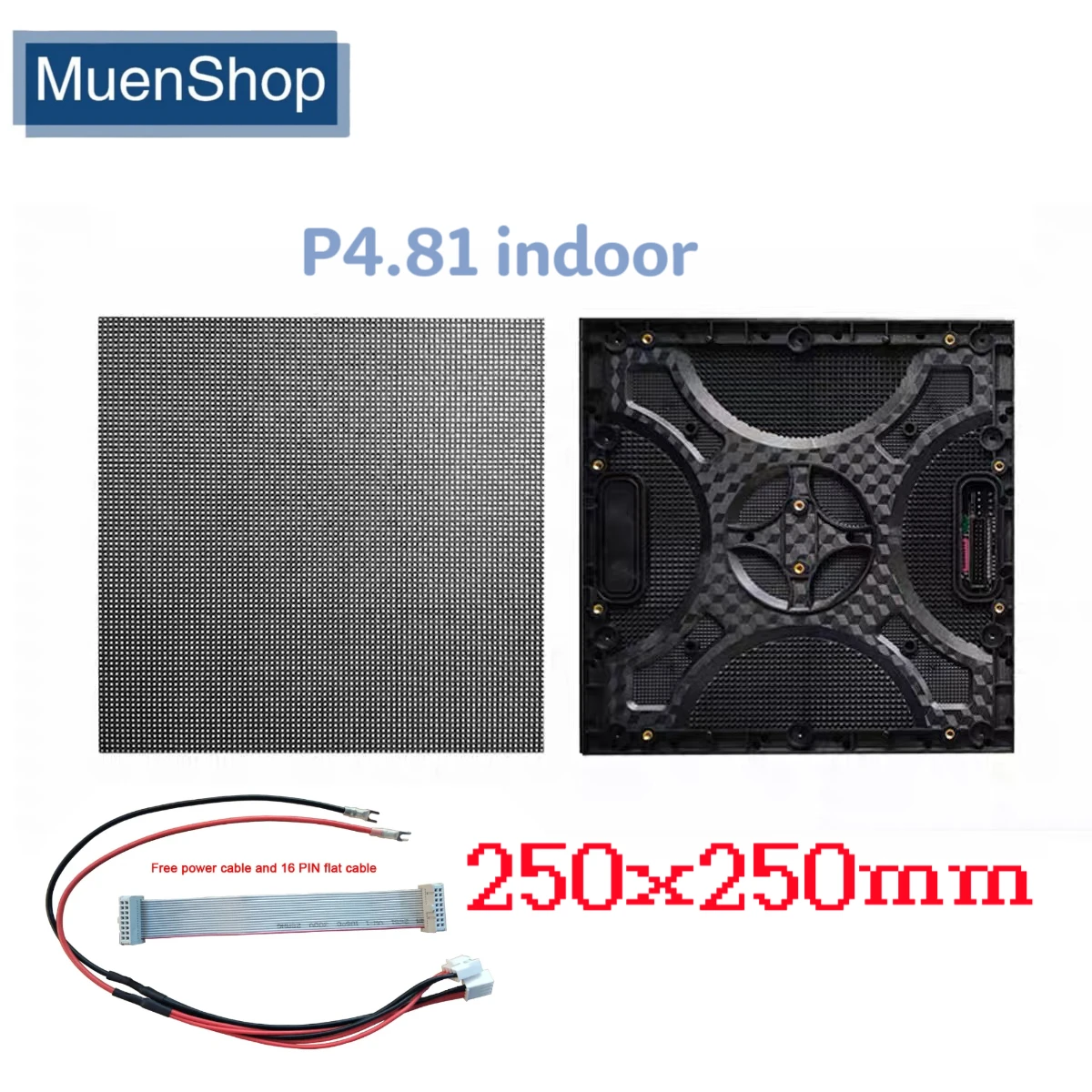 

High Refresh Rate Indoor P4.81 LED Module 250x250mm LED Display Panel 1/13Scan Full Color Advertising LED Display