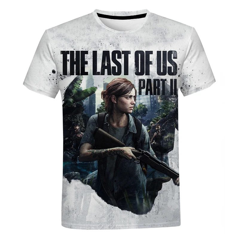 Summer The Last Of Us T-Shirts Popular Game 3D Print Streetwear Men Women Casual Fashion Oversized O-Neck T Shirt Kids Tees Tops