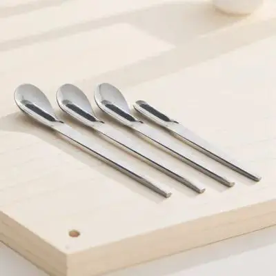 

6Pcs Stainless Steel Coffee Spoons Mini Dessert Spoons Small Espresso Spoon Mixing Spoon for Ice Cream Tea Cup