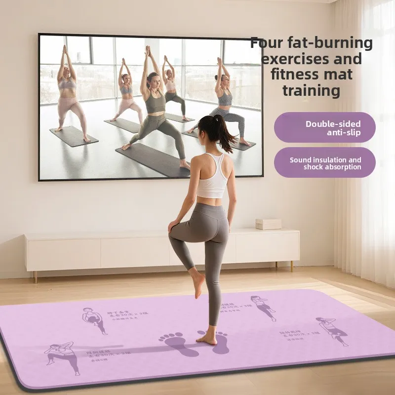 Yoga Mat Non Slip Thick Warmup Ba Duan Jin Eight Section Large Size Workout Mats Exercise Mat Gymnastics Mat Yoga Mat Thick