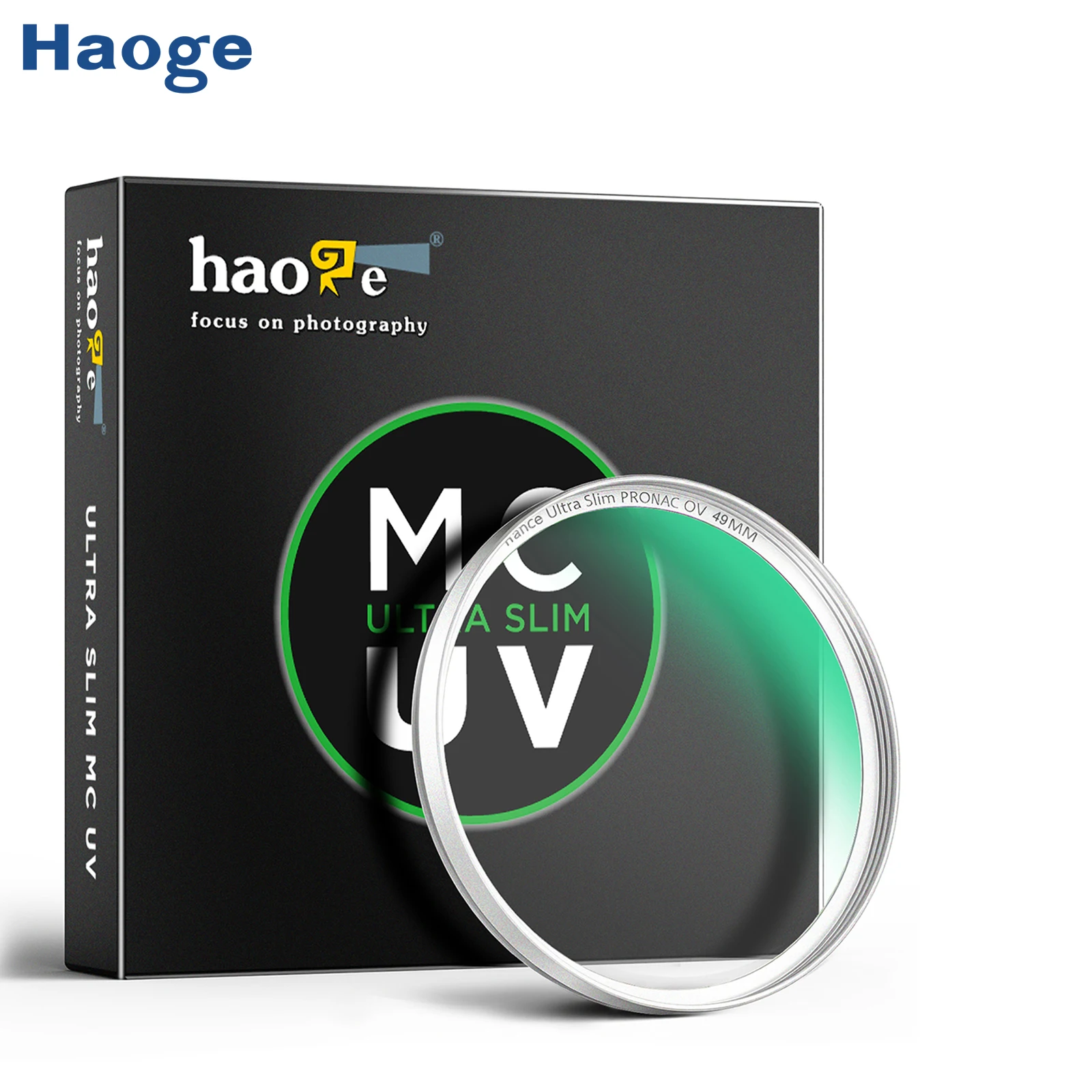 Haoge 49mm MC UV filtr ochronny obiektywu do aparatu fuji X100VI x100f X100V X100S X100T obiektyw srebrny