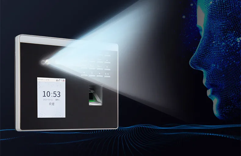 XFace100 Wifi الهجين البيومترية الضوء المرئي التعرف على الوجه آلة الحضور الطرفية #3