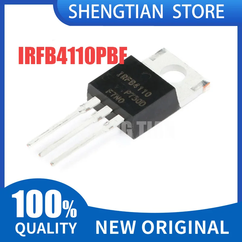 10PCS IRFB4110 IRFB4110PBF FB4110 TO-220 180A 100V N-Channel Power MOSFET Transistor 100% New Original